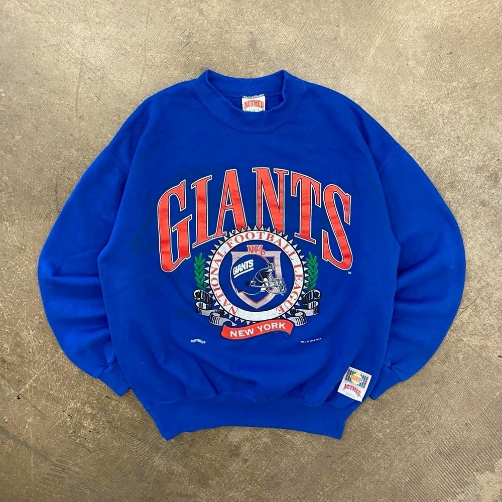 Vintage New York Giants Nutmeg 90s Crewneck Sweatshirt Size Medium